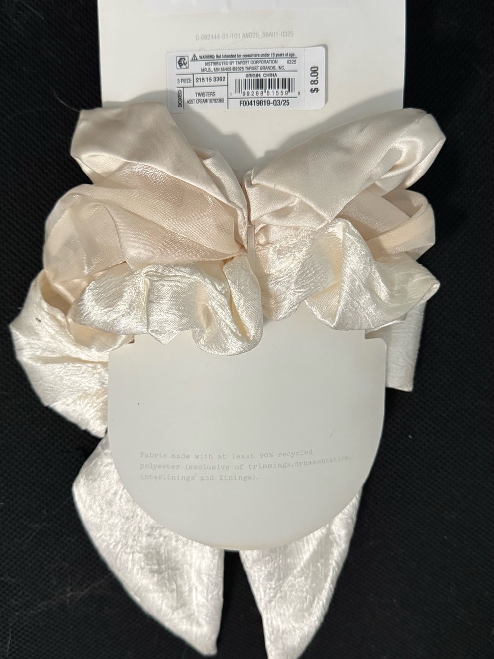 Satin Bow & Scrunchie Set - Picture 3 of 7